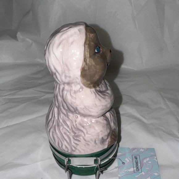 ContainedArt Groundhog Ceramic Jar with Metal Clamp New - Picture 6 of 7